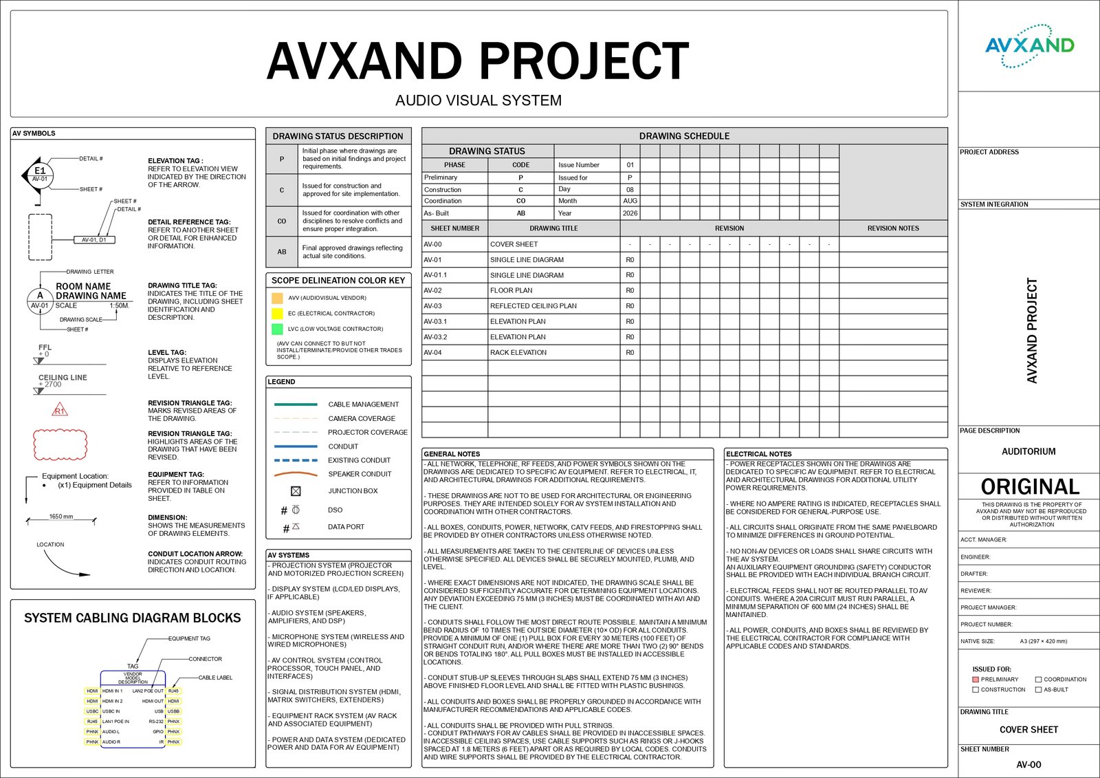 AV/ELV CAD and Shop Drawing